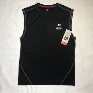 Russell Dri-Power Athletic Tank NWT Medium Black